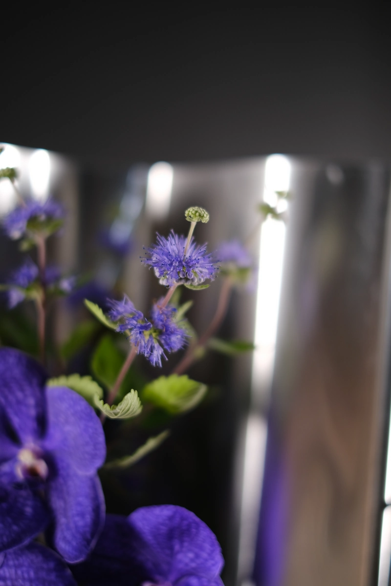 ku flower 桌花 花藝結構探討 鋁片 蘭花