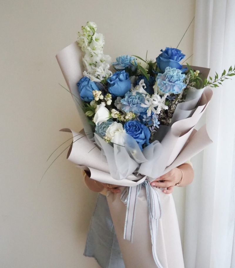 韓式花藝課程分享 | 進階花束包裝，週末為你綁束花挑戰成功 畢業啦！(下) @林飛比。玩美誌