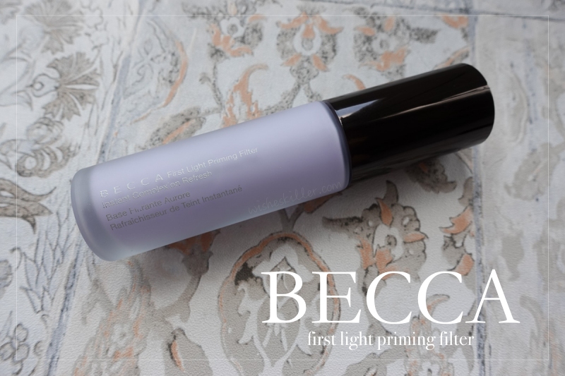 專櫃妝前飾底乳推薦 | BECCA。First Light Priming Filter(紫色)，透明感提亮水光膚質 @林飛比。玩美誌