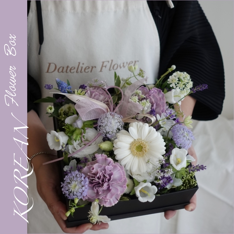 韓式花藝課程分享 | Datelier Flower。鮮花禮盒花，韓國人大喜愛的花禮