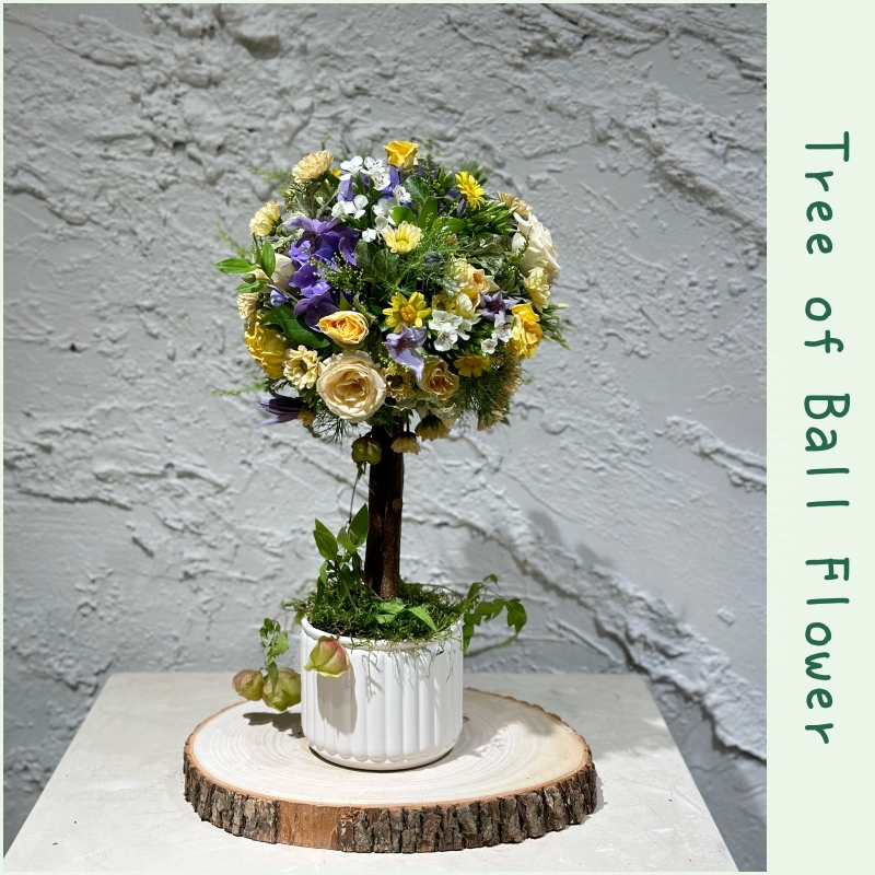 花藝基礎專修II | 花疫室。花球樹，用可愛堆疊、送禮自用兩相宜 @林飛比。玩美誌