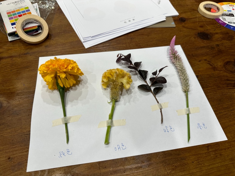 花疫室進階1 | 色彩學。用科學的知識，讓花藝作品更繽紛有理！ @林飛比。玩美誌