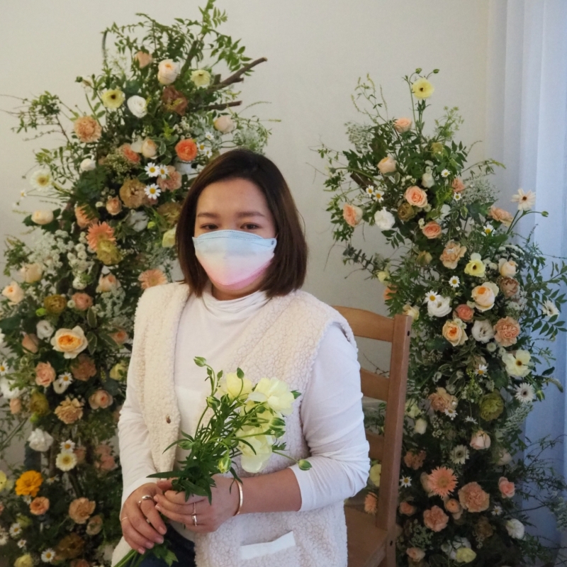 【婚禮佈置課程分享】一日花藝師體驗(台北花市採購)之我還是玩玩生活花藝就好 XD @林飛比。玩美誌