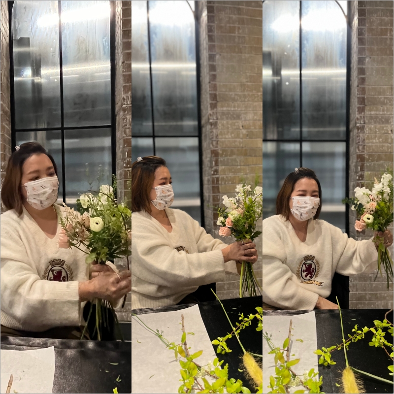 花藝課程體驗分享 | 手綁花束之春神來了@川端藝會所 @林飛比。玩美誌