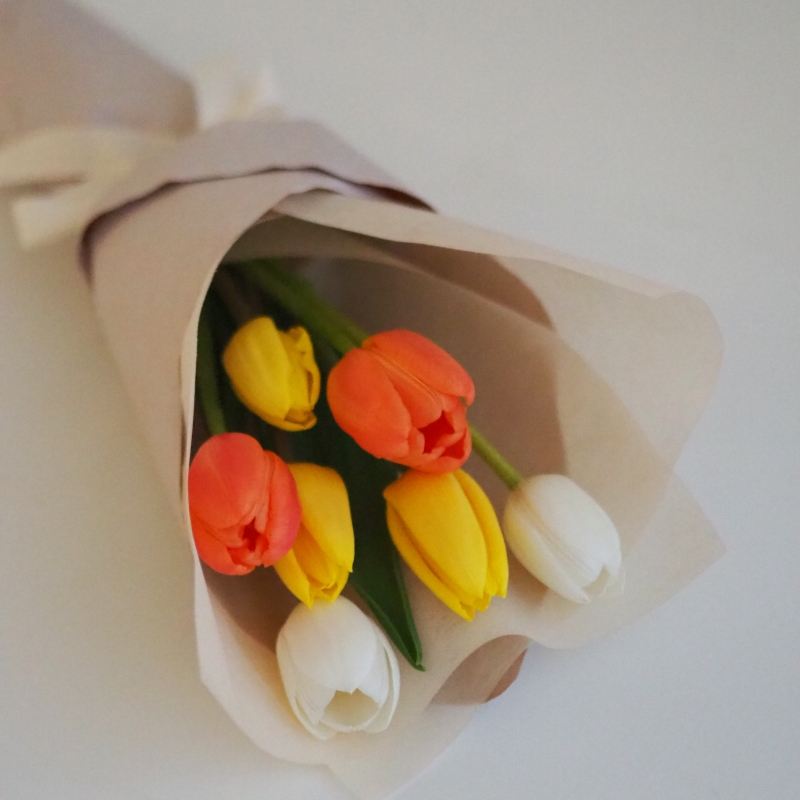 韓式花束包裝課程分享 | 初階花藝螺旋腳，週末為你綁束花(下) @林飛比。玩美誌